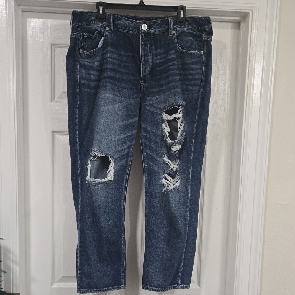 American Eagle Outfitters Dark Blue Tomgirl Jeans